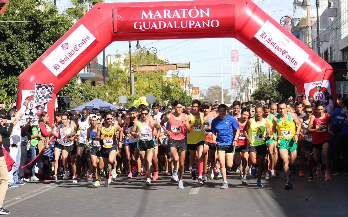 Tres atletas de Aguascalientes encabezan el Maratón Guadalupano El